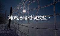 炖鸡汤啥时候放盐？