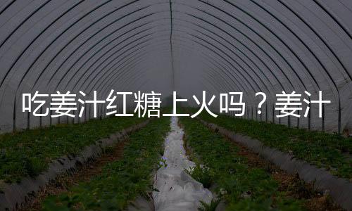 吃姜汁红糖上火吗?姜汁红糖的营养价值有哪些